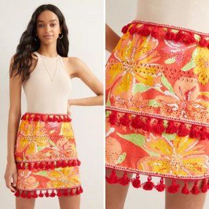 NWT Anthropologie Electra Eyelet Mini Skirt | L
